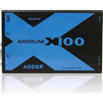 Adder AdderLink X100 VGA USB Audio KVM-förlängare set över CATx upp till 100m (X100A-USB/P-IEC)