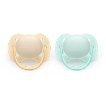Philips Avent Ultra Soft napp neutral, 0–6 månader, 2-pack