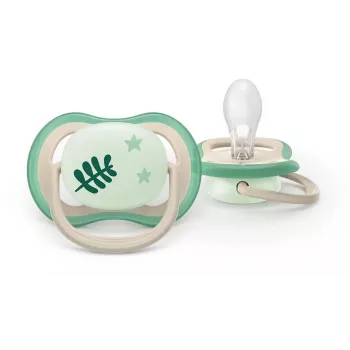 Philips Avent Ultra Air Night napp 6-18M neutral 2-pack