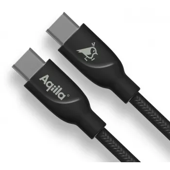 AQIILA USB-C till USB-C ladd- och synkroniseringskabel 3 m svart AQCBPBICB4BD881