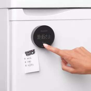 Brabantia kökstimer med magnet, mörkgrå