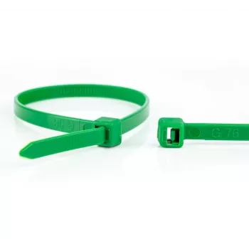 WKK gröna polyamidbuntband 300 x 3,6 mm, 100-pack 110194571