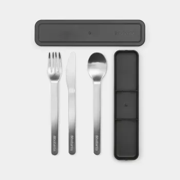 Brabantia Make & Take bärbart bestickset, mörkgrå