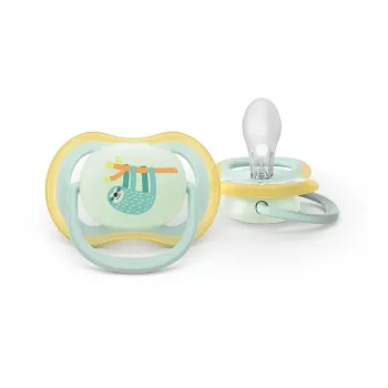Philips Avent Ultra Air Night napp 0-6 månader, 2-pack, lyser i mörker, neutral