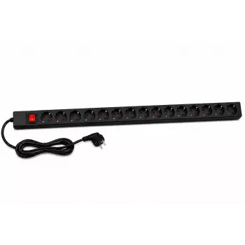 DSIT 15-fack vertikal PDU med jordkontakt (DS-15PDU-PE)