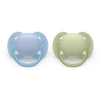 Philips Avent Ultra Soft napp 0–6 månader, neutral, 2-pack