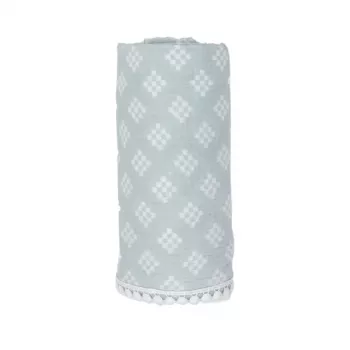 Lodger Swaddle Tribe musselinbomullsinlindningsfilt 120x120 cm Ice Flow