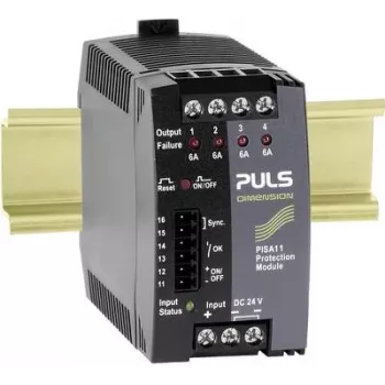 PULS DIMENSION PISA11.406 4-kanalig elektronisk skyddsbrytare modul 24V DC 4x6A