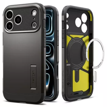 Spigen Tough Armor T MagSafe-skal för iPhone 17 Pro / 18 Pro - Gunmetal