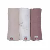 Lodger Swadler Solid Matcha pucklind i bomull, rosa, 70x70 cm, 3 st
