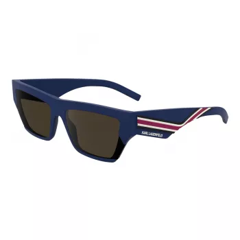 Karl Lagerfeld unisex KL6163S-401 solglasögon, svart båge, gråa glas, 59/17/145 mm