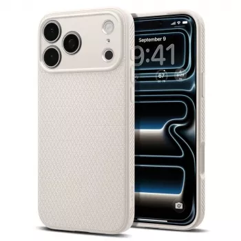 Spigen Liquid Air iPhone 17 Pro Max / 18 Pro Max-skal Natural Titanium