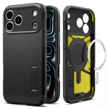 Spigen Tough Armor T MagSafe-skal för iPhone 17 Pro Max / 18 Pro Max – svart
