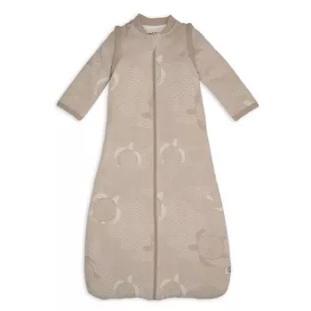 Lodger Hopper Matcha Turtle bebissovsäck med avtagbara ärmar, beige, 68–80 cm