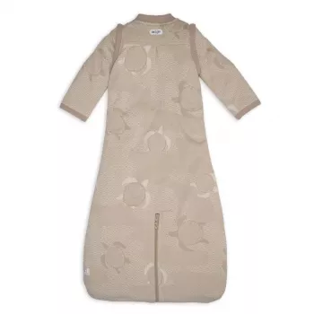 Lodger Hopper Matcha Turtle bebissovsäck med avtagbara ärmar, beige, 68–80 cm