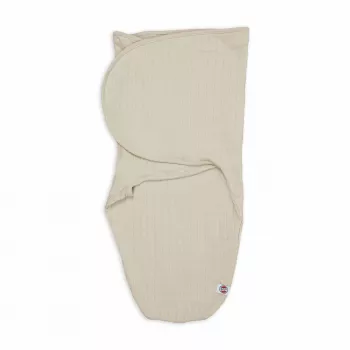 Lodger Bundler Solid stickad bomullspucklind för bebis, Birch