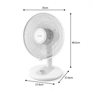 Philips 1000 Series bordsfläkt, vit