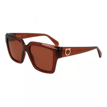 Ferragamo damsolglasögon SF2014S-232 Havana brun gradient 54 mm