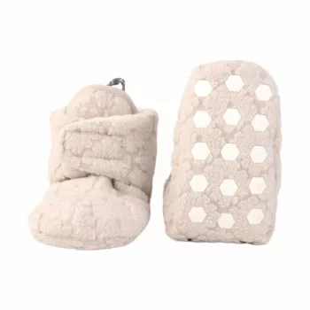 Lodger Slipper Folklore fleecebebisskor Birch 6–12 månader
