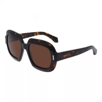 Ferragamo SF2068SE-242 cat-eye solglasögon för dam, havanna/brun gradient, 54 mm