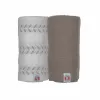 Lodger Swaddler Solid Matcha bomullsmuslinlinda, birch/buffalo, 110x110 cm, 2-pack
