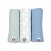 Lodger Swadler Solid Matcha bomullslinda, pepparmint, 70x70 cm, 3-pack