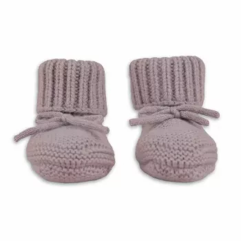 Lodger Slipper Merino Wool babyskor, rose, 0–6 månader
