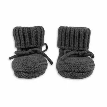 Lodger Slipper Merino Wool babytofflor, pigeon, 0–6 månader