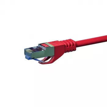 DSIT CAT 6a nätverkskabel LSOH - S/FTP - 30 meter - röd (DC-6A5-300)
