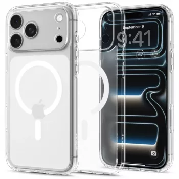 SPIGEN Ultra Hybrid MagSafe-skal för iPhone 17 Pro Max / 18 Pro Max – Frost White