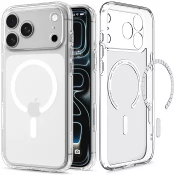 SPIGEN Ultra Hybrid MagSafe-skal för iPhone 17 Pro Max / 18 Pro Max – Frost White