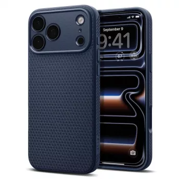 Spigen Liquid Air skal för iPhone 18 Pro / 17 Pro – Navy Blue