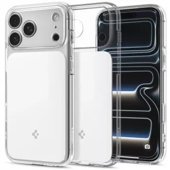 Spigen Ultra Hybrid T MagSafe-skal för iPhone 17 Pro / 18 Pro – Glossy White