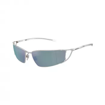 Arnette AN3093 736-Y7 herr rektangulära solglasögon, mattsvart båge, mörkgrå glas, 64 mm