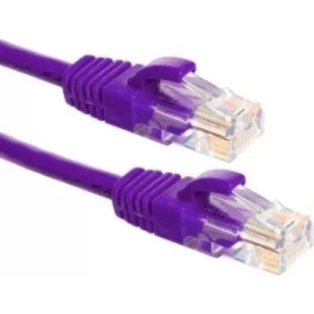 DSIT UTP CAT6a 0,25m lila patchkabel – 100% koppar (DC-U6A8-002)