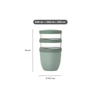 MEPAL termolunchburk Ellipse isolerbehållare för mat Nordic Sage 700 ml 107658094700