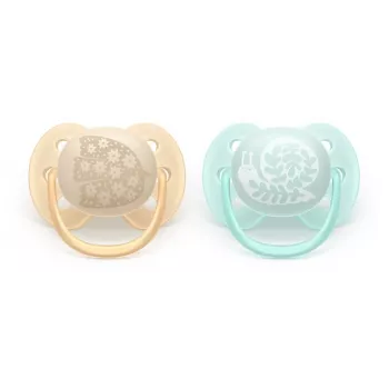 Philips Avent Ultra Soft DECO napp 0-6 månader, 2-pack