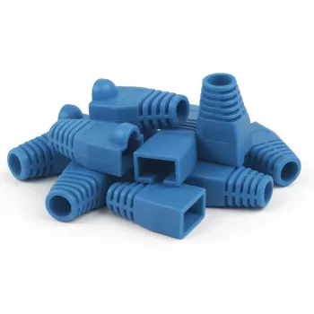 DSIT DANICOM RJ45 kabelhylsa blå stor - 10 st DC-RJ45-BOOT-L-BLUE-10PCE