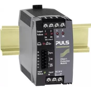 PULS DIMENSION PISA11.402 4-kanaligt elektroniskt säkringsmodul 24V DC, 4x2A