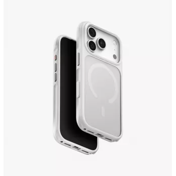UNIQ Veren MagClick laddningsfodral för iPhone 18 Pro / 17 Pro – Chalk Frost