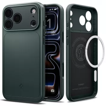 Spigen Thin Fit MagSafe skal för iPhone 18 Pro Max / 17 Pro Max - Abyss Green