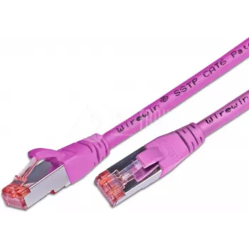 Wirewin S/FTP CAT6 0.25m Network Cable, Pink (PKW-PIMF-KAT6 0.25 MG)