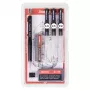 ARISTO mg1 pro College tuschpennset, 3 pennor 0,25 / 0,35 / 0,50 mm, 6 delar (AR64308)