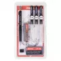 ARISTO mg1 pro College tuschpennset, 3 pennor 0,35 / 0,50 / 0,70 mm, 6 delar (AR64311)