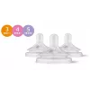 Philips Avent Natural Response silikonnappar till babyflaska set (3-pack, Flow 3, 1+ månader)
