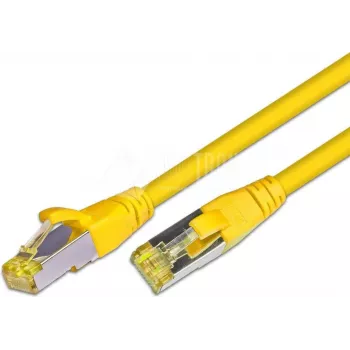 Wirewin KAT6A HQ patchkabel, S/FTP, LSOH, gul, 10 m, RJ45 (PKW-PIMF-KAT6A 10.0 GE)