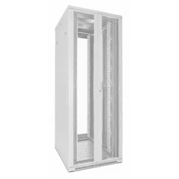 DSIT 47U 19 inch serverrack 800x800x2200 mm vit med perforerade dubbeldörrar DS8847DD-W