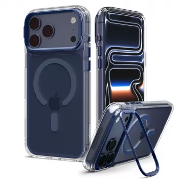 SPIGEN Ultra Hybrid Optik S MagSafe skal för iPhone 17 Pro Max / 18 Pro Max - transparent/mörkblå