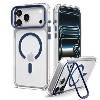 SPIGEN Ultra Hybrid Optik S MagSafe skal för iPhone 17 Pro Max / 18 Pro Max - transparent/mörkblå