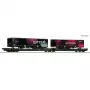 Roco 6600170 DC TX Logistik Sgns flakvagn H0